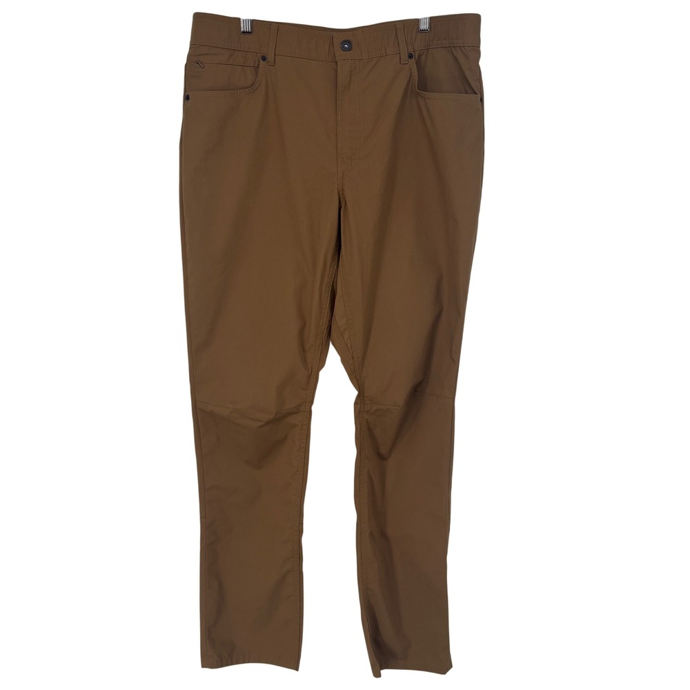 Columbia Mens Active Fit Brown Outdoor Hiking Stretch Pants 36x32‎ Athleisure